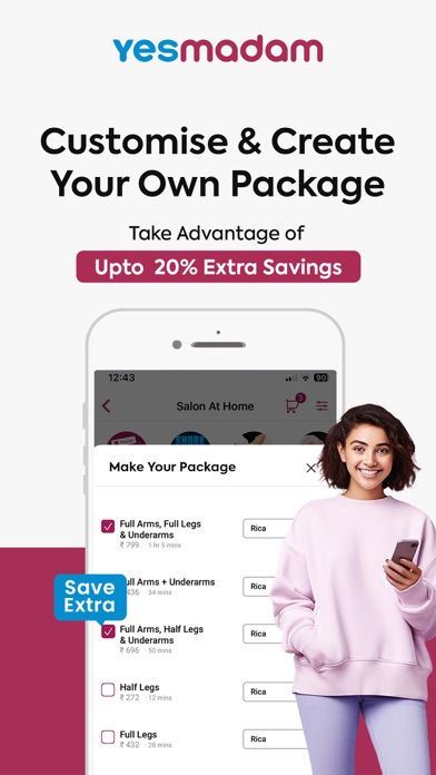 Yes Madam - Salon at Home screenshot