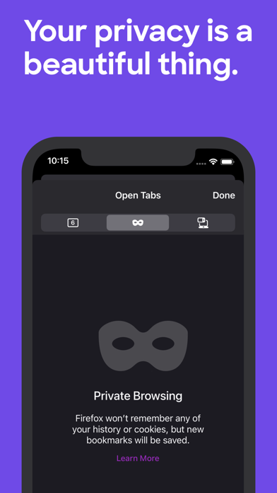 Firefox Fast & Private Browser screenshot