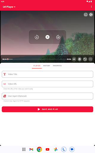 Url Player + screenshot