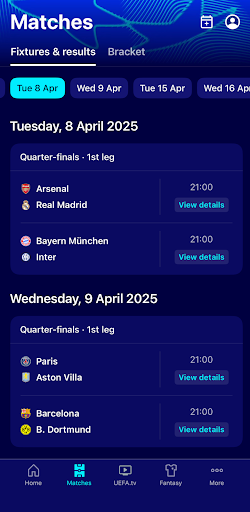 UEFA Champions League Official screenshot
