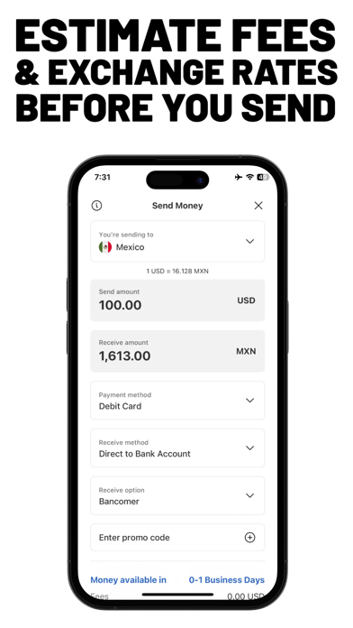 MoneyGram® Money Transfers App screenshot