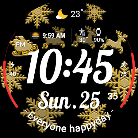 ACRO Happy Christmas Watchface screenshot