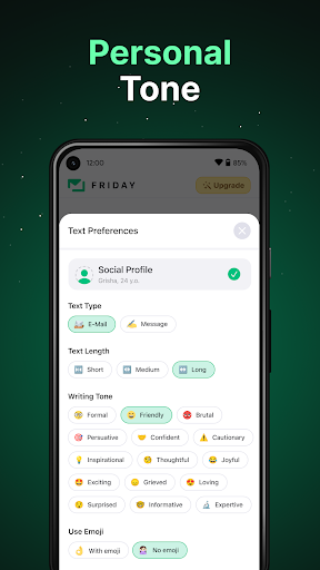 Friday: AI E-mail Assistant screenshot