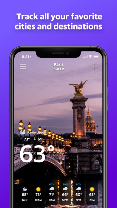 Yahoo Weather screenshot