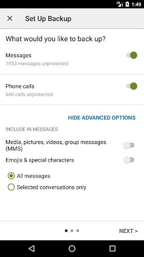SMS Backup & Restore Pro screenshot