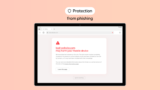 Yandex Browser with Protect screenshot