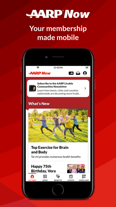 AARP Now screenshot