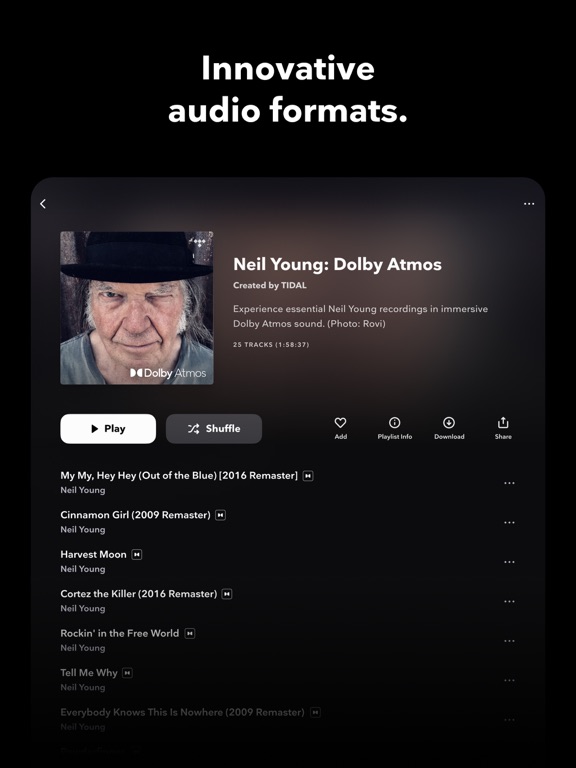 TIDAL Music: HiFi sound screenshot