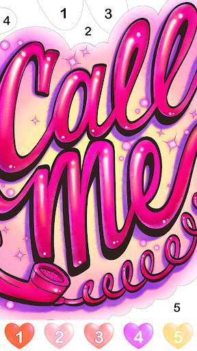 Graffiti Quote Color by number screenshot