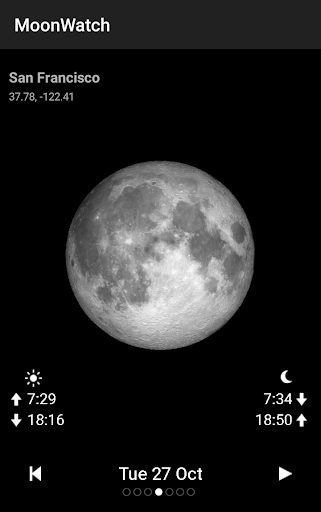 Moon Calendar Watch screenshot