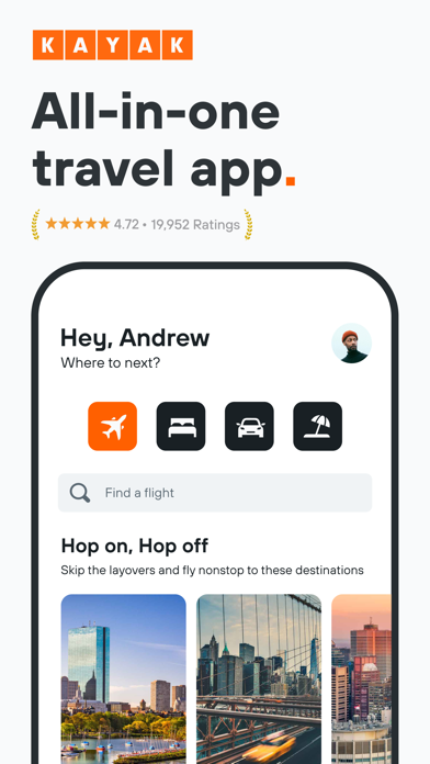 KAYAK: Flights, Hotels & Cars screenshot