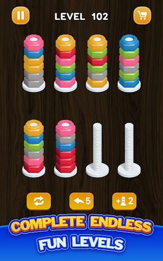 Nut Sort - Color Puzzle Games screenshot