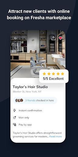 Fresha for business screenshot