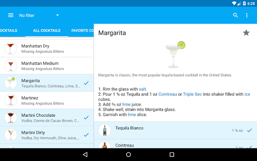 My Cocktail Bar Pro screenshot