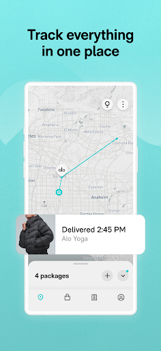 Route: Package Tracker screenshot