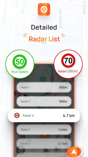 Radar, HUD, Map, Speed Camera screenshot