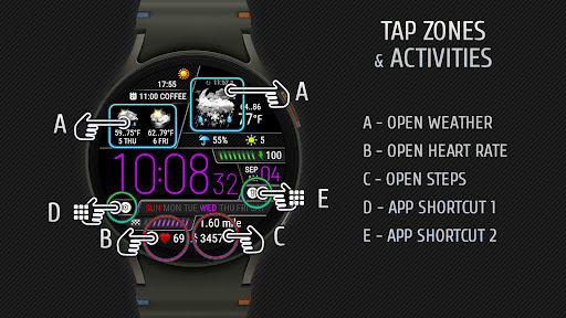 Weather watch face W6.5 screenshot