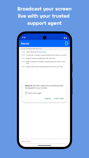 LogMeIn Rescue Customer screenshot