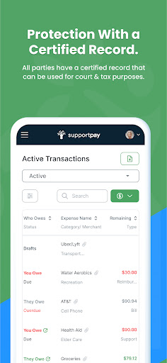 SupportPay: Split Expenses screenshot