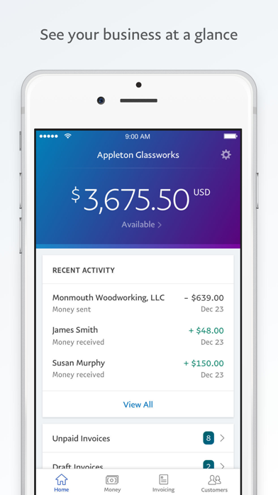 PayPal Business screenshot