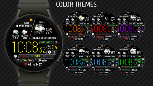 Weather watch face W6.5 screenshot