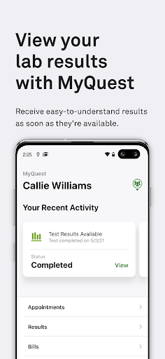 MyQuest for Patients screenshot