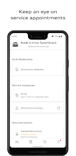 myAudi screenshot