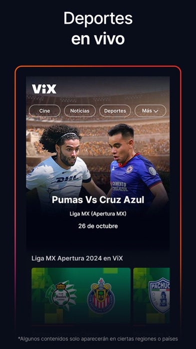 ViX: TV, Deportes y Noticias screenshot