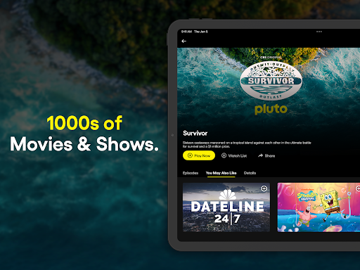 PlutoTV: Live TV & Free Movies screenshot