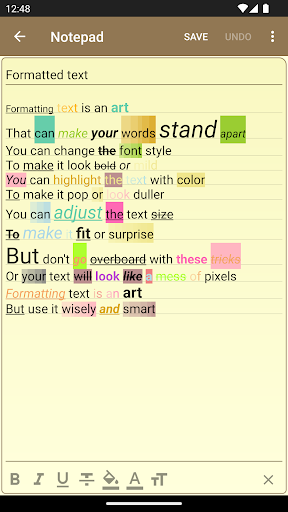 Notepad - simple notes screenshot