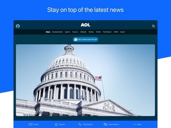 AOL: Email News Weather screenshot