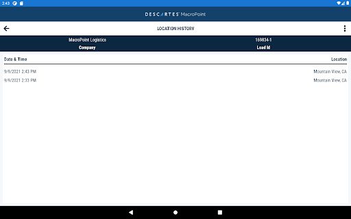 MacroPoint for Truckers screenshot