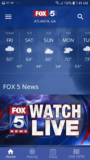 FOX 5 Storm Team Weather Radar screenshot