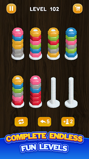 Nut Sort - Color Puzzle Games screenshot