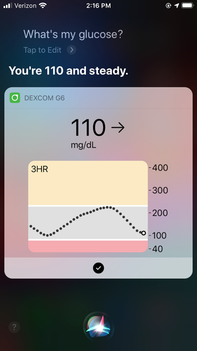 Dexcom G6 screenshot