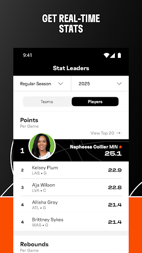 WNBA - Live Games & Scores screenshot