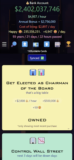 Idle Trillionaire: Money Game screenshot