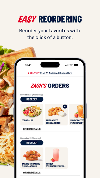 Zaxbys screenshot