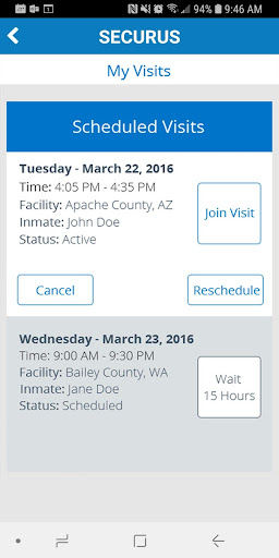 Securus Mobile screenshot