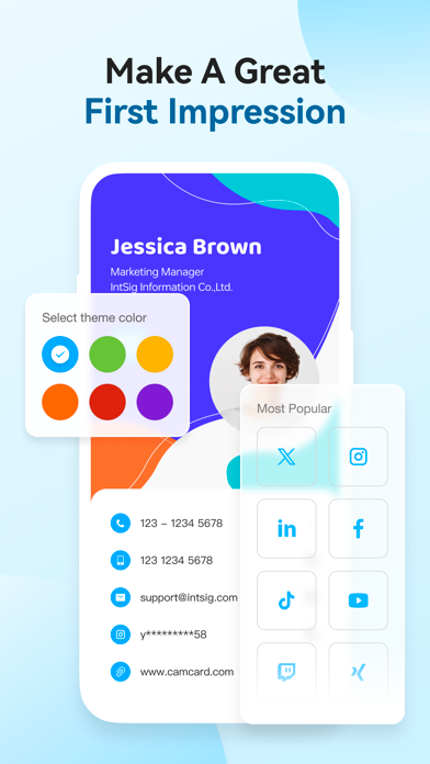 CamCard-Digital business card screenshot