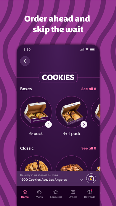 Insomnia Cookies screenshot