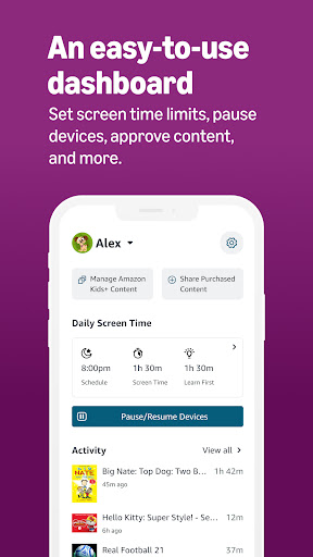 Amazon Kids Parent Dashboard screenshot