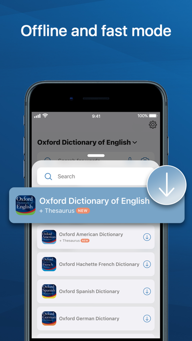 Oxford Dictionary & Thesaurus screenshot