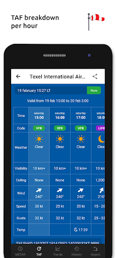 Metar-Taf - Visual decoder screenshot