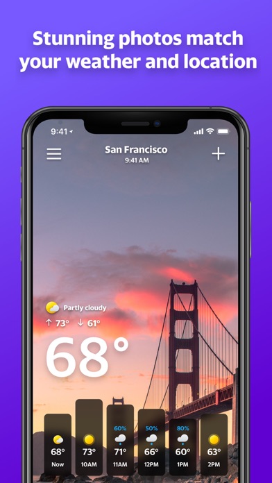 Yahoo Weather screenshot