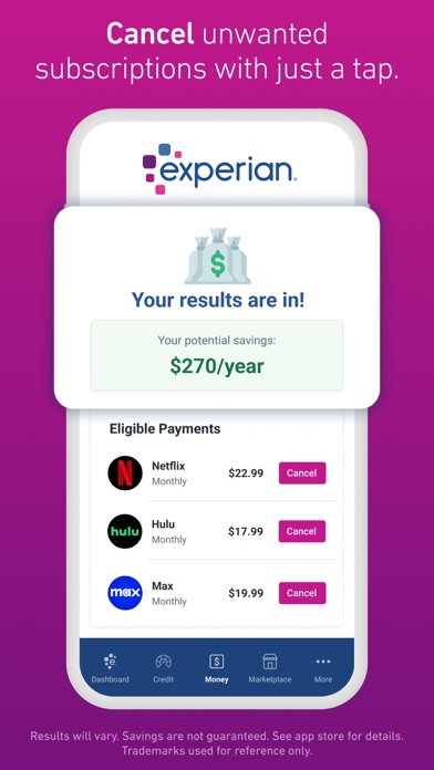 Experian screenshot