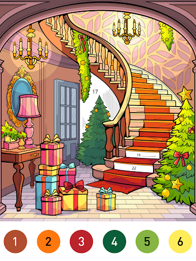 Interior Color by Number Book screenshot