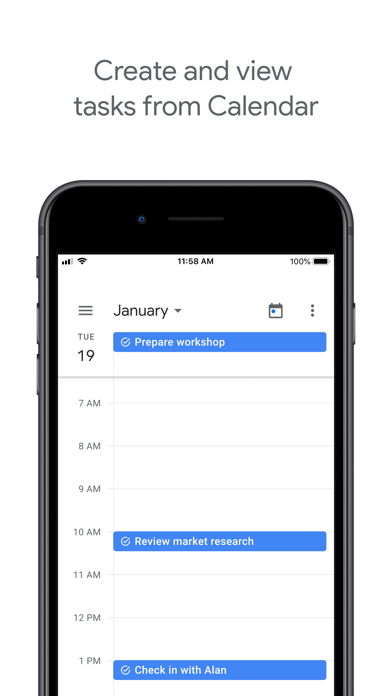 Google Tasks screenshot