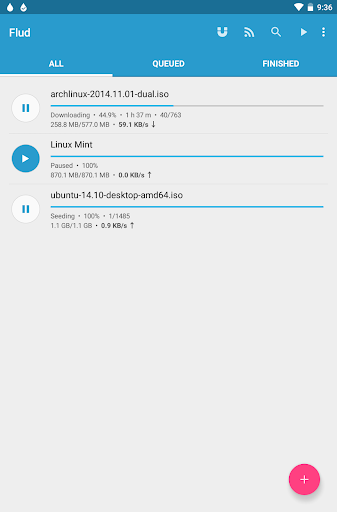 Flud - Torrent Downloader screenshot