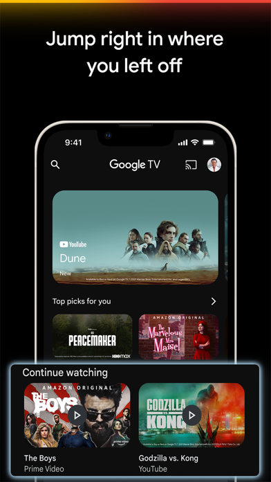 Google TV screenshot